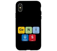 Genius with Periodic Table of Elements Memes Graphic Designs Carcasa para iPhone X/XS