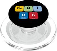 Genius with Periodic Table of Elements Memes Graphic Designs PopSockets PopGrip para MagSafe