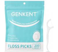GENKENT Palillos de hilo dental, 200 unidades de palillos dentales, herramientas de limpieza de dientes con palillos de dientes