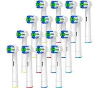 GENKENT Recambios Cepillos Para Oral B Recambio Cepillo de Dientes Eléctrico 16 Piezas Profesionales para Repuesto de Cabezales de Oral B