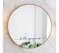 genkigold "Hello Gorgeous Vinilo para Espejo, Calcomanía para Espejo de Auto,Calcomanía de Afirmación Positiva, Pegatinas de Afirmación para Espejo, para Niños, Adolescentes, Calcomanía de Baño