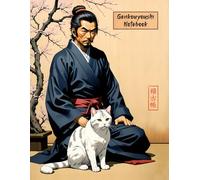 Genkouyoushi Notebook for Japanese Calligraphy - Samurai and His Cat Edition: Large Japanese Character Writing Log Book for Handwriting and Memorisation | 120 Pages
