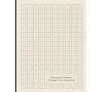 Genkouyoushi Notebook for Self-Study: Beginner Japanese Handwriting Practice with 15mm Square Grids for Hiragana, Katakana, Kanji - 8.5" x 11", 120 Pages