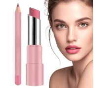 Genli Bálsamo de Aceite Lifter Glaze, 5g Bálsamo Labial Lifter Glaze, Lápiz Labial y Delineador de Labios Mate de 24 Horas, Set de Bálsamo Labials Hidratante Natural, Lápiz Brillante a Prueba de Agua