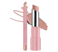 Genli Glaze Oil Balm, Lip Balm Lipstick, 2-in-2 Set Lipliner with Non-Stick Cup, Long-Lasting Hydration and Waterproof Matte Lipstick with 24hrs of Smooth, Moisturizing Shine