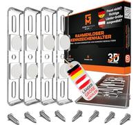 GENMAG® Portamatriculas Coche con Clips [Legal & Universal] Soporte Matricula Coche sin Marco | Porta Matriculas para Coches | Porta Matricula Coche | Portamatriculas Remolque e Coche | Invisible
