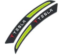 genmaimeifumu 2 Pezzi Cejas Rueda Coche Adhesivos para Tesla Model X (7-Seat) 2016-2018, Rueda Ceja Protección AutoadhesivoCoche Tiras de Etiqueta Engomada de Advertencia Anticolisión,Green