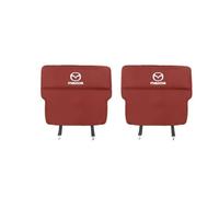 genmaimeifumu 2 Piezas Protector Respaldo Asiento Coche para Mazda Axela 2003-2019, Almohadilla Antipatadas del Asiento Trasero Organizador Asiento Coche,Red