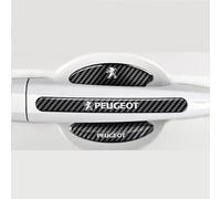 genmaimeifumu 8 Piezas Pegatinas para Manija Puerta Coche para Peugeot 3008 I/II Bj. 2009-2022, Material Protector Tirador Antiarañazos Autoadhesivo,A