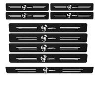 genmaimeifumu 9 Piezas Pegatinas de Umbral de Puerta de Coche para Fiat 500C 500-500L Abarth Grande Punto Brava Panda Stilo Linea, Cinta Umbral Fibra Carbono Adhesivo Protector de AlféIzar de Puerta