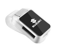 genmaimeifumu Soporte para Gafas de Sol para Coche para Suzuki Splash 2008-2012, Portagafas Titular Clip de Tarjeta de Boleto Accesorios Interiores,White