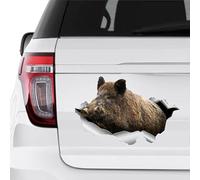 GENMIP 13CM Creatividad Jabalí Pegatinas De Coche Pegatina De Jabalí Grande Animales Auto Calcomanía