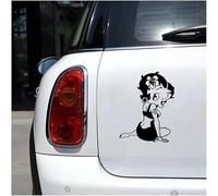 GENMIP Car Sticker 3D 12.2Cm*15.6Cm Betty Boop Vinyl Funny Stickers and Decals Creative Vinyl Car Styling