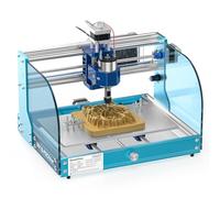 Genmitsu 3018-PROVer V2 - Máquina enrutadora CNC con estructura de aluminio completa para principiantes, mini kit de grabado de fresado con sonda Z, interruptores de límite, parada electrónica, ideal