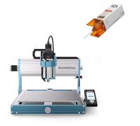 Genmitsu 3030-PROVer Ultra CNC+ 10W Módulo láser comprimido para metal, grabadora CNC para todo tipo de metal con potente husillo de 710 W, alta precisión de ±0,03 mm