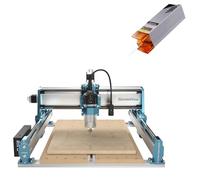 Genmitsu 4040-PRO MAX Fresadora CNC + 5W Módulo de grabado láser para fresado de madera, metal y acrílico, control GRBL, máquina de grabado de 3 ejes con recortadora de 710 W