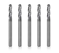 Genmitsu - 5 fresas de punta esférica para CNC, brocas para enrutador CNC de carburo de tungsteno con vástago de 1/8" y 3 ranuras, 3BNB05