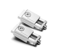 Genmitsu Abrazadera de aluminio para punta de tornillo de aluminio, 2 unidades, abrazadera de enrutador CNC de alta precisión para proyectos de fresado de carpintería y metalurgia, tamaño 56 x 22 x 21