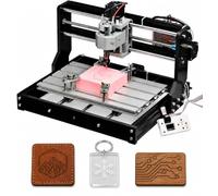 Genmitsu CNC 3018-PRO Router Kit GRBL Control de 3 ejes de plástico acrílico PCB PVC talla madera fresadora máquina de grabado, XYZ área de trabajo 300x180x45mm