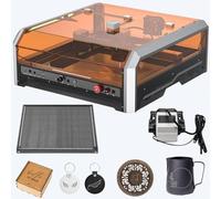 Genmitsu L8 Grabado láser, máquina de grabado láser de 40000 mm/min, cortador láser de 20 W con carcasa y ventilación, bomba de apoyo de aire, panal, cámara, para metal y madera, papel, cuero, vidrio