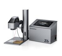 Genmitsu Z6 20W Grabador Láser de Fibra, Mayor Potencia de Fibra 15000mm/s Velocidad, Fuentes Duales de Diodo de 5W, Host Integrado de Sobremesa con Pantalla Táctil