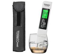 Gennerico PPM Dispositivo de medición Portable: detector preciso para la prueba de pureza de agua consumible, indicador electrónico compacto | Instrumento práctico para evaluar el agua filtrada, e
