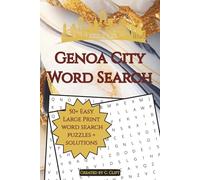 Genoa City Word Search: Large Print Puzzles for Seniors & Hospital Patients | 55 Puzzles with Iconic Genoa City Quotes | Deluxe Marble Edition with Visitor Logs & Journal | 6 x 9 Inches