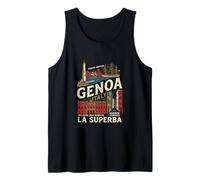 Genoa Italia Travel Souvenir City Gift Camiseta sin Mangas