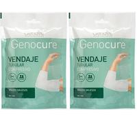 GENOCURE | Vendaje Tubular Compresivo Brazos Gruesos Ref. 30D | Soportes de rehabilitación, Edemas y Lesiones Articulares | 100 cm (Paquete de 2)