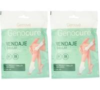 GENOCURE | Vendaje Tubular Compresivo Muñecas y Tobillos Delgados Ref. 10B | Soportes de rehabilitación, Edemas y Lesiones Articulares | 100 cm (Paquete de 2)