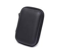 GENODA 2 mini bolsas portátiles para auriculares, monedero, caja de almacenamiento, bolsa de transporte, funda para tarjetas de memoria, organizador de cables, accesorios para auriculares, Black