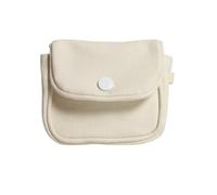 GENODA 2 monederos portátiles de color sólido, mini billetera de algodón ligero para auriculares, bolsa para llaves, tarjetero de viaje, A-beige, Talla única