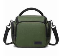 GENODA Bolsas de hombro para cámara réflex digital profesional, bolsas de hombro para lentes, para fotografía al aire libre, viajes, Green, Talla única
