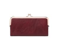 GENODA Cartera larga multifuncional de color sólido, monedero vintage con cremallera, tarjetero para mujer, Qb332-morado, 2 unidades