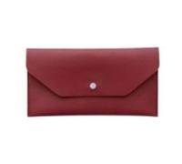GENODA Carteras largas de cuero para mujer, bolso de mano multifuncional para mujer, monedero de vacaciones para mujer, Red, 2 unidades
