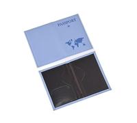 GENODA Fundas para pasaporte de viaje con impresión de mapa, para mujeres y hombres, funda para pasaporte, soporte para tarjeta de identificación, clip para billete de vuelo, accesorios de viaje, Bbe,