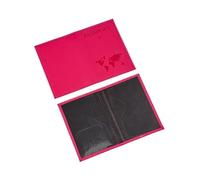 GENODA Fundas para pasaporte de viaje con impresión de mapa, para mujeres y hombres, funda para pasaporte, soporte para tarjeta de identificación, clip para billete de vuelo, accesorios de viaje, Rs,