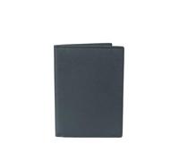 GENODA Juego de etiquetas de equipaje de cuero Saffiano con nombre personalizado para pasaporte, funda de pasaporte, etiqueta de maleta, azul claro, Talla única