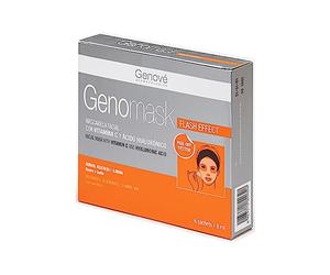 Genomask Mascarilla con Vitamina C | Facial Hidratante | 48 ml | Tratamiento Nutritivo · Regenera, Hidrata e Ilumina la Cara · Recupera el Tono, Firmeza y Resplandor de la Piel del Rostro