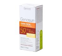 Genosun | Fotoprotector Facial Fluido SPF50 | Protector Solar Todo Tipo de Pieles | Antiaging | Absorbe Rayos UVA y UVB | Previene el Envejecimiento Cutáneo y el Eritema Solar | 50 ml