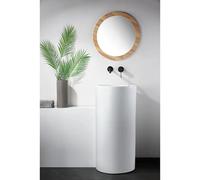 Grifo monomando empotrado para lavabo hecho de latón con acabado negro metalizado Genova de Imex