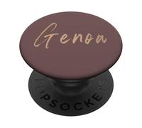 Génova Italia Diseño Elegante Vintage PopSockets PopGrip Adhesivo