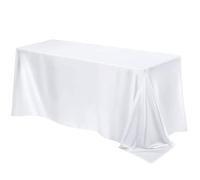 GENPICONG 1 Mantel Rectangular de satén Grande para Bodas, Mantel de Seda Suave y Brillante, decoración para Mesa de Banquetes, Aniversarios, Fiestas y cenas