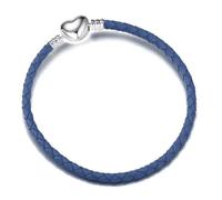 GENPICONG 1 Pulsera de Cuerda de Cuero con diseño de Cadena básica Compatible con Pandora Original, Joyas para Dama, Regalos para el día de San Valentín