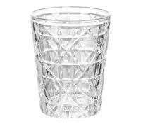GENPICONG 1 Vaso de Agua de Vidrio Colorido con Relieve Vintage de 320 ml, Vasos para café Helado, Vasos para Beber para Jugo, Leche, té, artículos para Beber de Verano