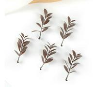 GENPICONG 50 Piezas Plantas Artificiales de Hojas para Bodas, Fiestas, decoración del hogar, Accesorios para Tartas, Cajas de Dulces, guirnaldas navideñas, Flores Decorativas.