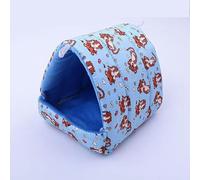 GENPICONG Lindo Conejo de Dibujos Animados de Invierno, Ardilla, Mini Jaula, Nido para cobayas, Cama para Mascotas pequeñas (Ratones, Ratas), casa para hámster, tapete Suave y cálido.