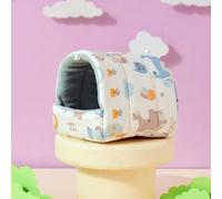 GENPICONG Lindo Loro de Dibujos Animados, Mini Jaula, Nido para cobayas, Cama para Mascotas pequeñas (Ratones, Ratas), casa para hámster, tapete Suave y cálido para Invierno