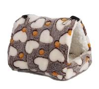 GENPICONG Nido de Peluche con Forma de corazón para hámsteres, casa para pájaros, cálido y cómodo para el Invierno, Hamaca Tipo Cueva, Jaula, Tienda de campaña, Accesorios para Jaula de pájaros.