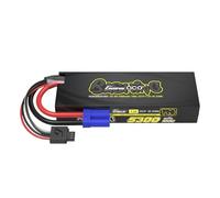 Gens ace 2S LiPo 5300mAh 7.4V 100C Batería Hardcase con Conector EC5 y Enchufe G-Tech Negro, Compatible con Losi 1/4 Promoto-MX Motorcycle RTR